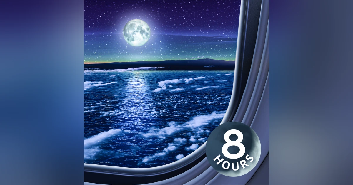 Airplane White Noise for Sleeping 8 Hours | Enjoy Your Window Seat!