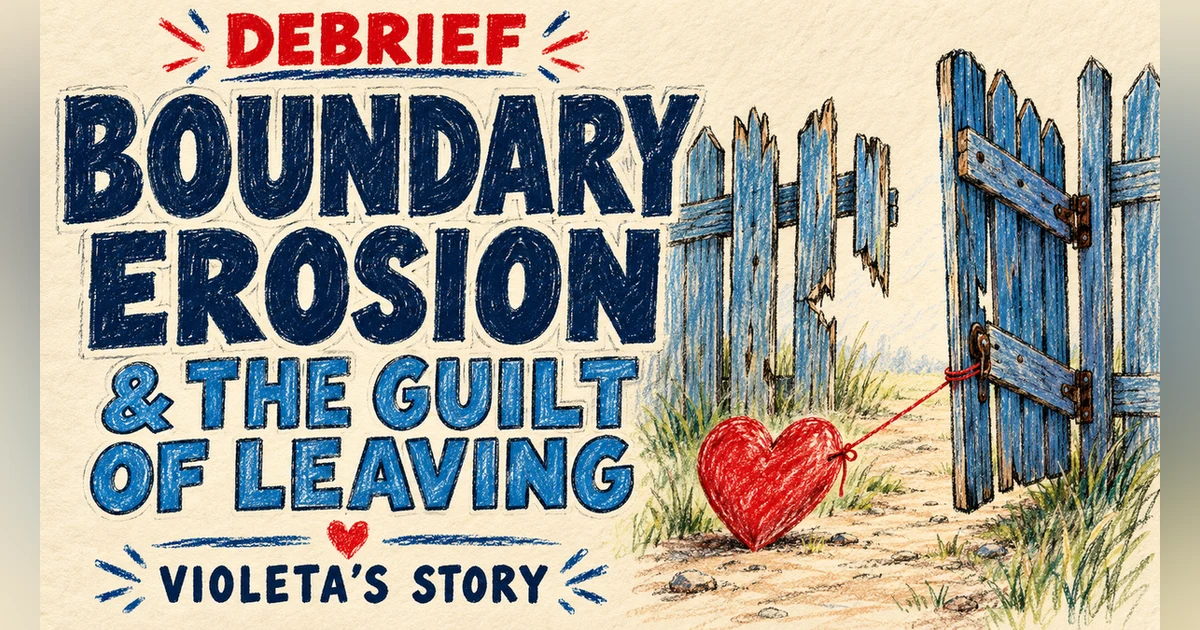 Debrief | Boundary Erosion and the Guilt of Leaving in Violeta’s Story