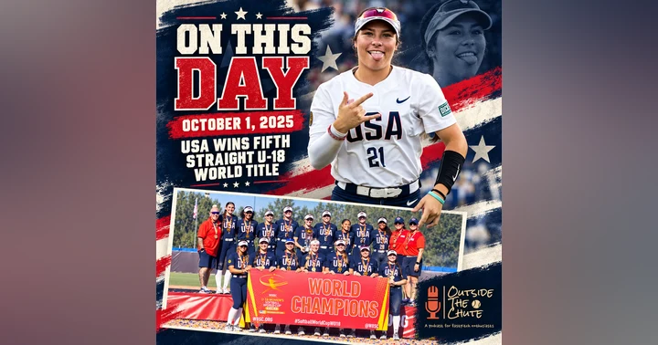 image for 🥎 ON THIS DAY — US Wins 5th Straight U-18 World Title.