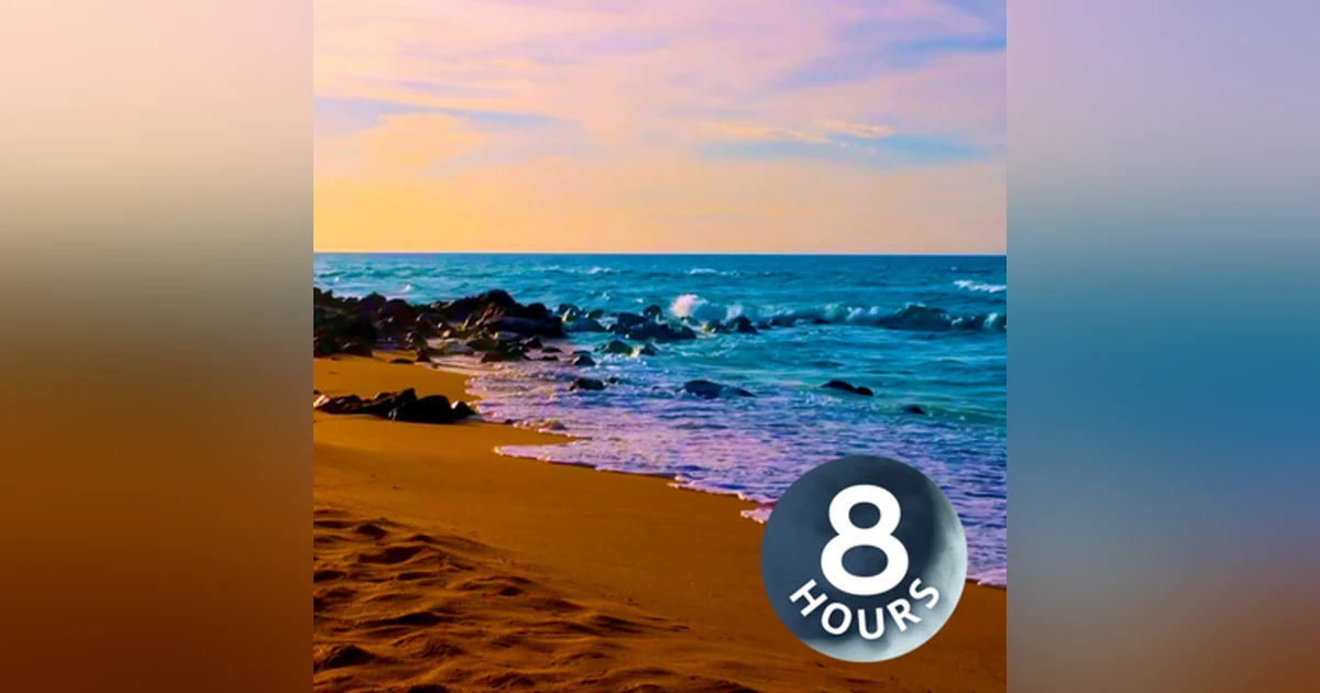 Ocean Sounds for Sleep 8 Hours | White Noise of Waves Crashing on Beach