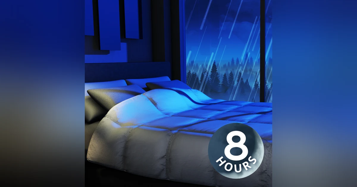 Sleep Sounds Rain No Thunder I Rainstorm White Noise 8 Hours