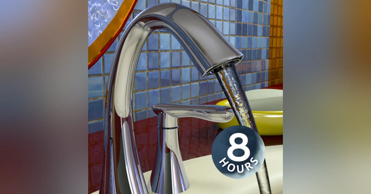 Water Sounds for Sleep, Studying or Focus 8 Hours | White Noise Sink