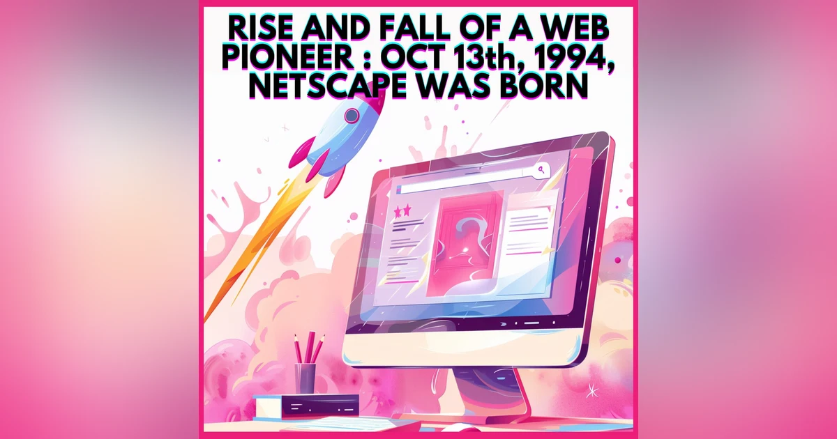 #14. RISE AND FALL OF A WEB PIONEER : OCT 13th, 1994, NETSCAPE WAS BORN