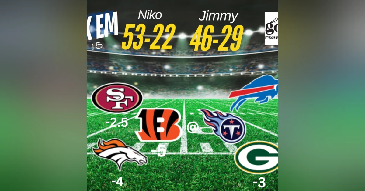 Gladiators of the Podcast Space Make their Expert Picks for Week 15- Ep 210 Clipped