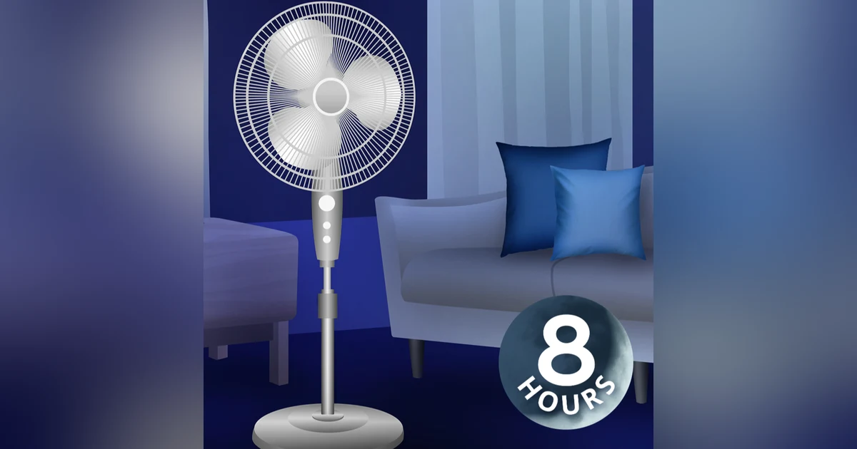 Soothing Fan Sounds for Sleep, Relaxation, or Studying | 8-Hour White Noise