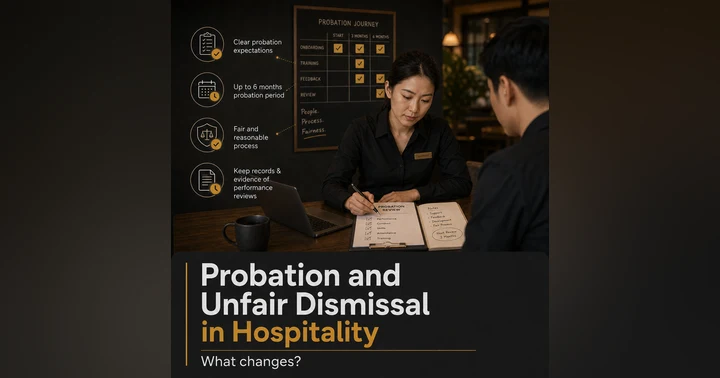 image for Probation and Unfair Dismissal in Hospitality: What Changes?