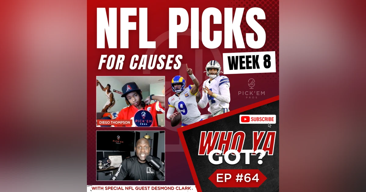 NFL Week 8 Picks for Causes - All 16 Games including Rams vs Cowboys - Episode 64
