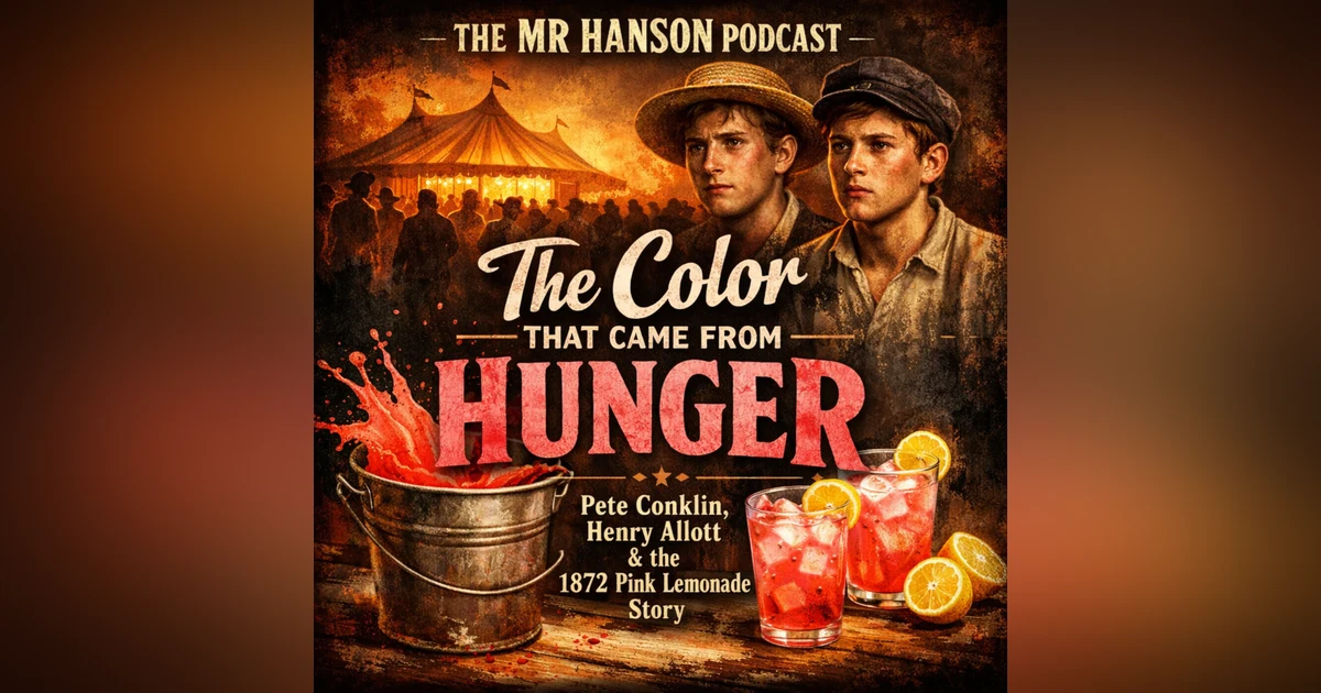 S E4: The Color That Came From Hunger: The True Origin Story of Pink Lemonade (Pete Conklin & Henry Allott, 1872)