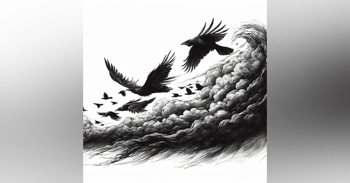 image for Sky Full of Crows; A Poem for Edgar Allan Poe's Birthday