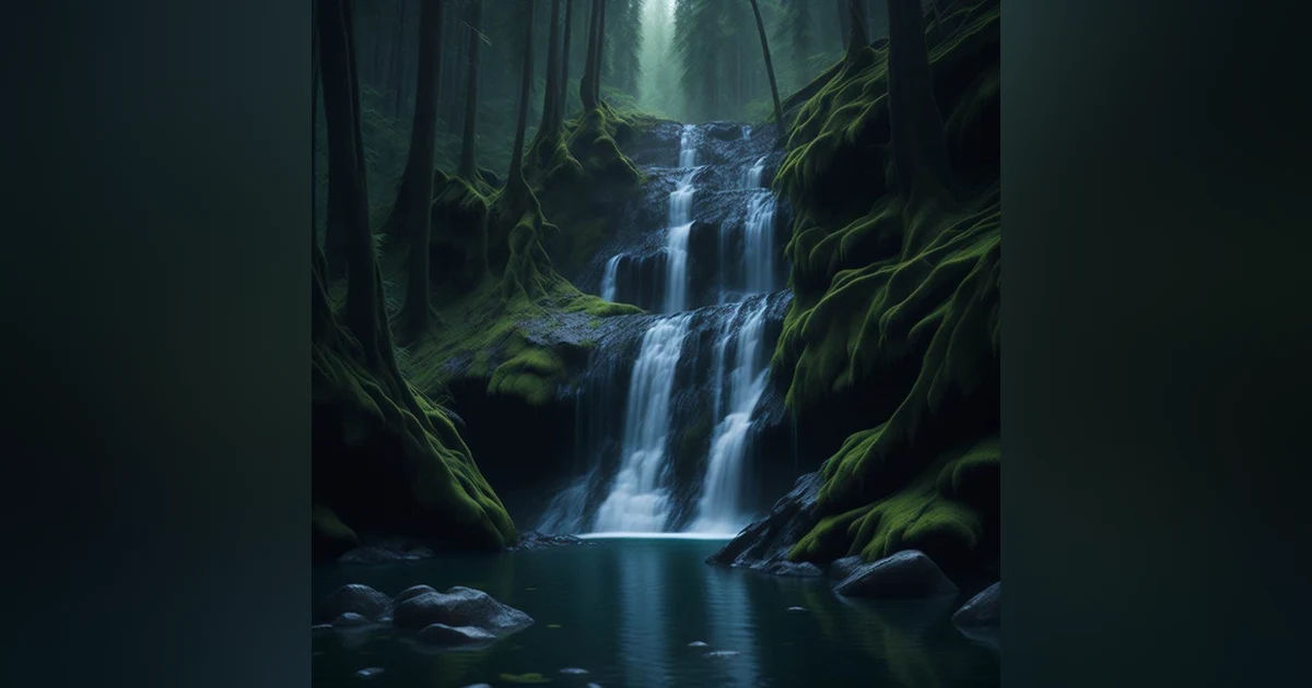 Tranquil Forest Oasis  8 Hours of Relaxing Waterfall and Bird Sounds