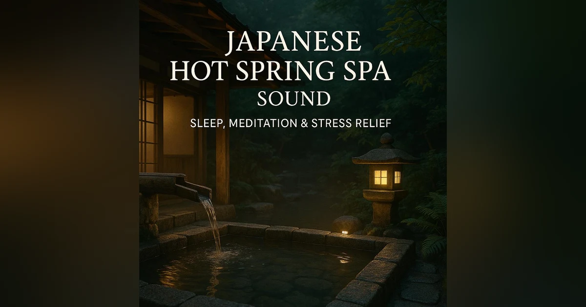 Japanese Hot Spring Spa Sound | Sleep, Meditation & Stress Relief