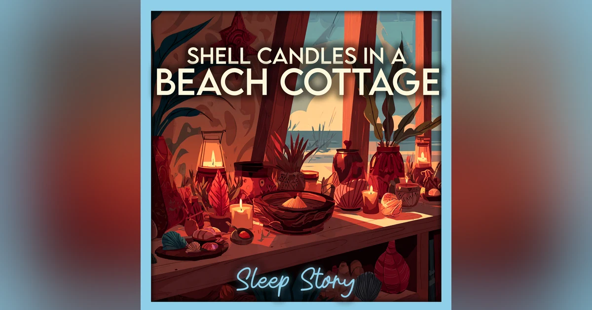 Sleep Story for Adults: Shell Candles at the Beach Cottage | ASMR Storytelling, Ocean Sounds & Deep Relaxation Sleep Aid