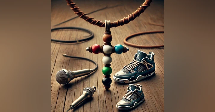 image for A Journey of Faith and Symbols: The Cross, the Microphone, Headphones, and the Shoe