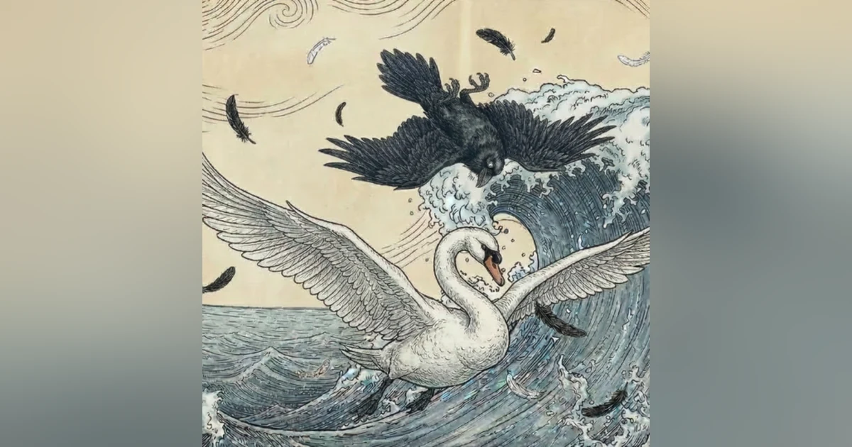 The Crow and the Swan | 天鹅与乌鸦 |  Bilingual Bedtime Story (English & Mandarin Chinese) 英中双语故事