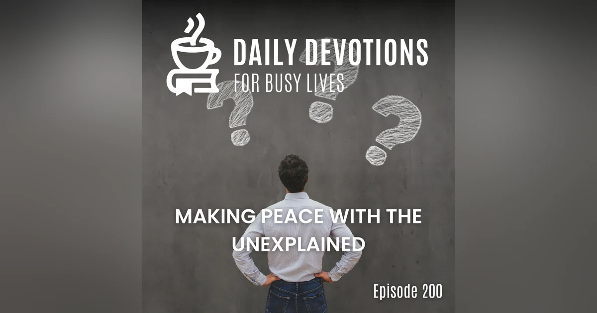 Making Peace with the Unexplained