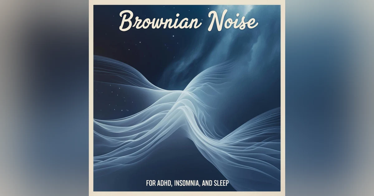 Brownian Noise With Rain & Thunder Sounds for ADHD, insomnia and Sleep - 8 hours brown noise adhd