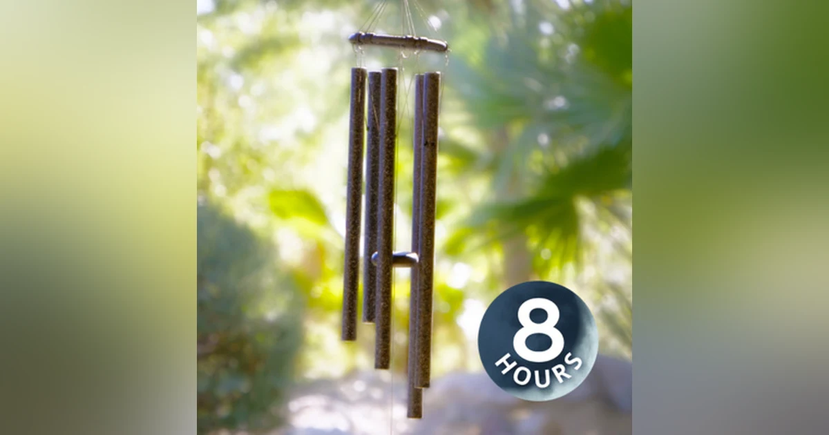 Wind Chimes + Windy Sounds 8 Hours | White Noise for Relaxation, Stress Relief or Sleep