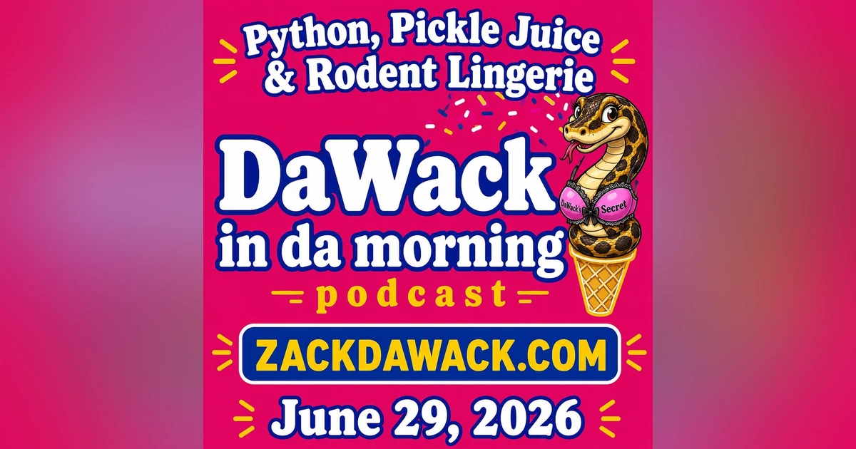 6 29 26 Python, Pickle Juice & Rodent Lingerie