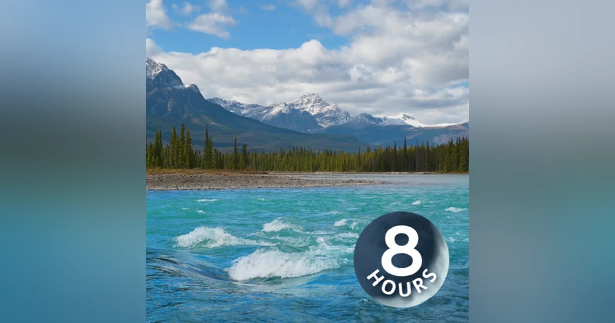 River Flowing Through Stunning Valley 8 Hours | Water Sounds for Study and Concentration