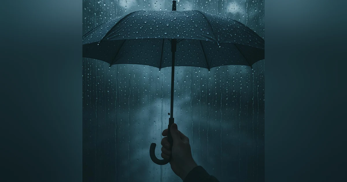 ASMR Rain Under Umbrella Sound 🌧️ Cozy & Relaxing Ambience for Sleep, Study, and Calm