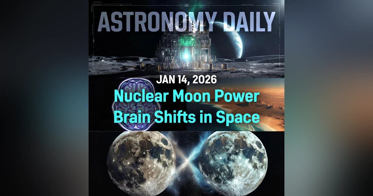 Nuclear Moon Power, Mars Ocean Evidence, and Brains in Space