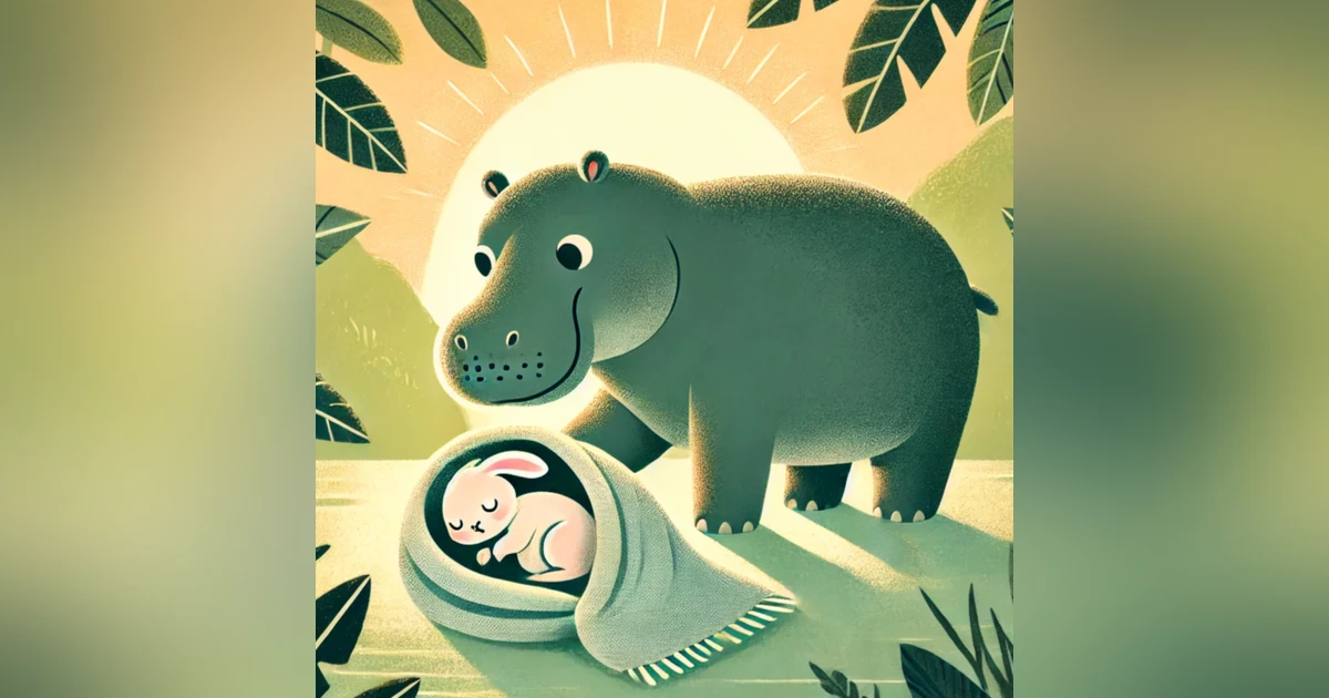 河马的毯子 - 中英双语睡前故事 - The Hippo's Blanket - Bedtime Story in Mandarin Chinese and English