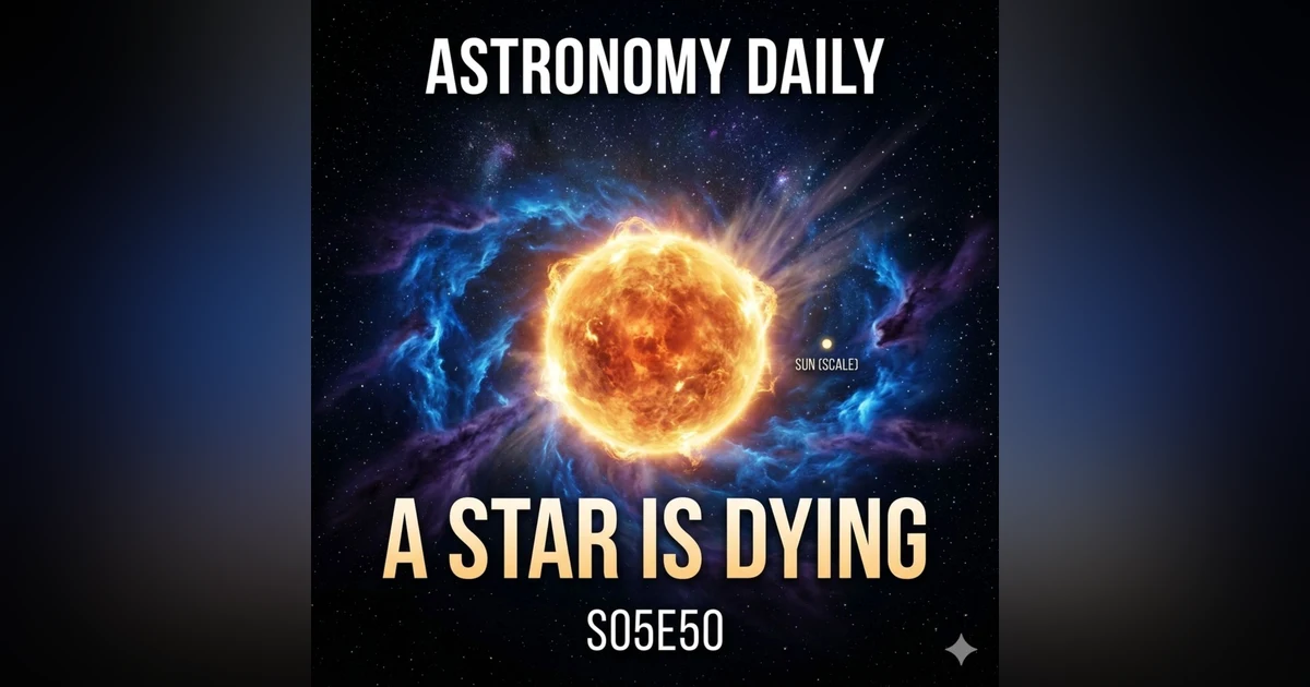 Dying Star, Skull Nebulae, and a Blood Moon