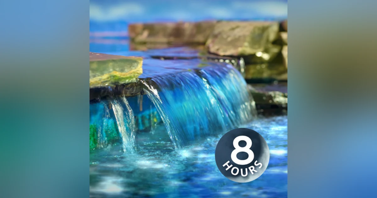 Running Water Soft Relaxation Sounds 8 Hours | White Noise for Sleep, Studying or Focus