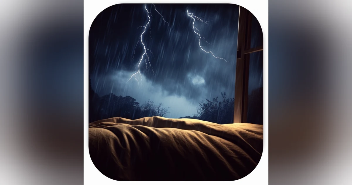 Experience Deep Sleep with Calming Thunder and Rain Sounds