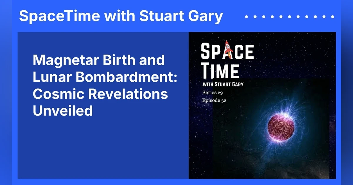 Magnetar Birth and Lunar Bombardment: Cosmic Revelations Unveiled