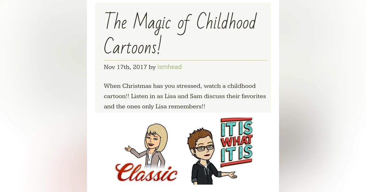 The Magic of Childhood Cartoons!