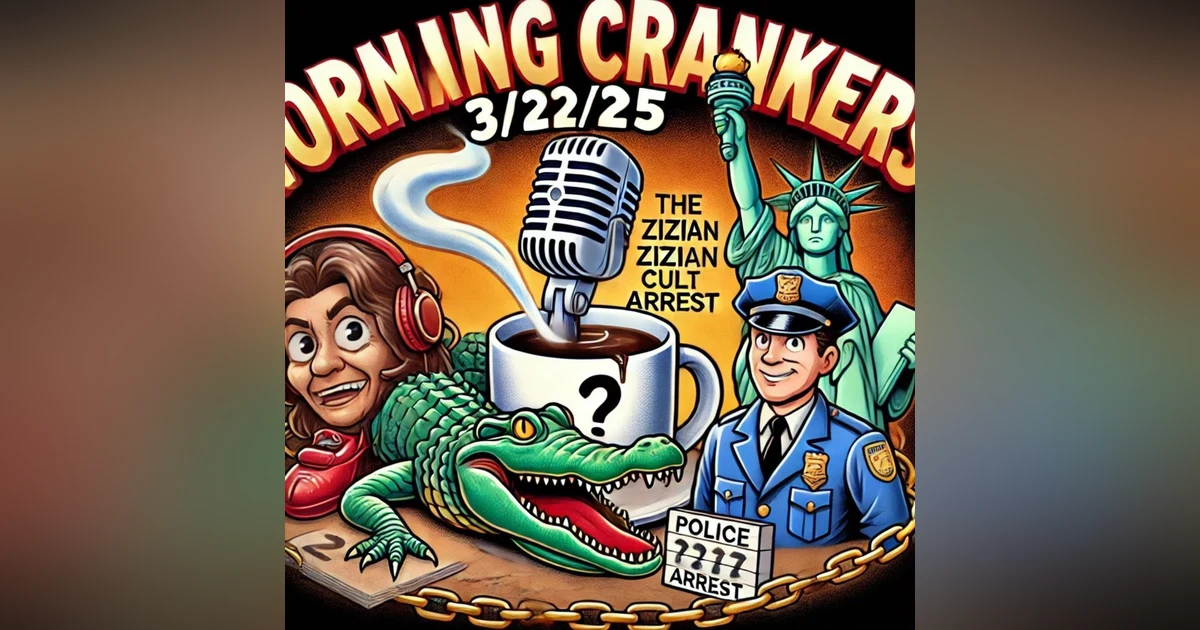 Morning Crankers 3/21/25: Cult Leader Busted, Ruby Slipper Thief Dies, & France Wants Lady Liberty Back!