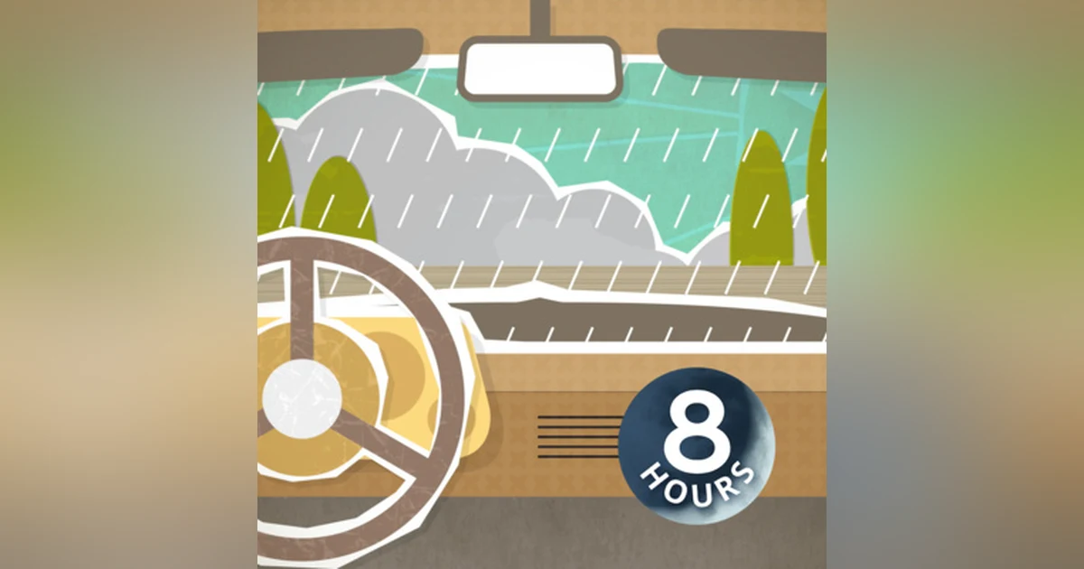 Rain on Car Sleep Sounds 8 Hours | White Noise