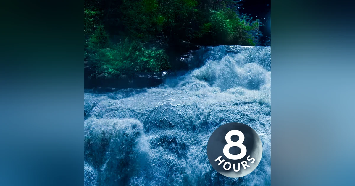 Waterfall White Noise for Sleep & Relaxation 8 Hours
