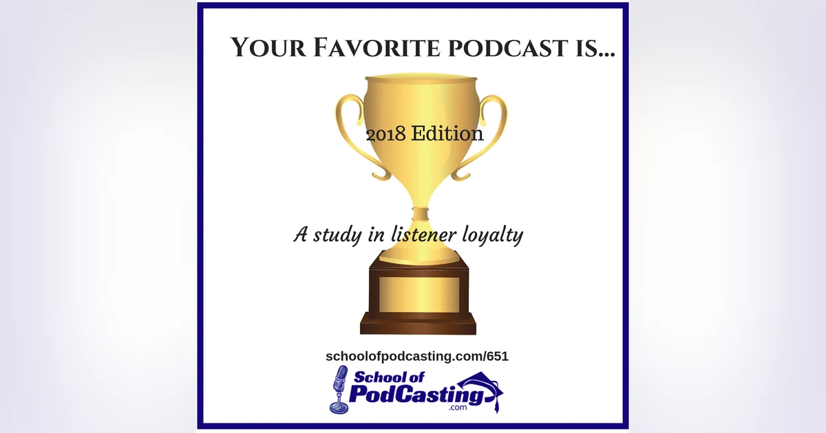 My Favorite Podcast Is 2018 Edition