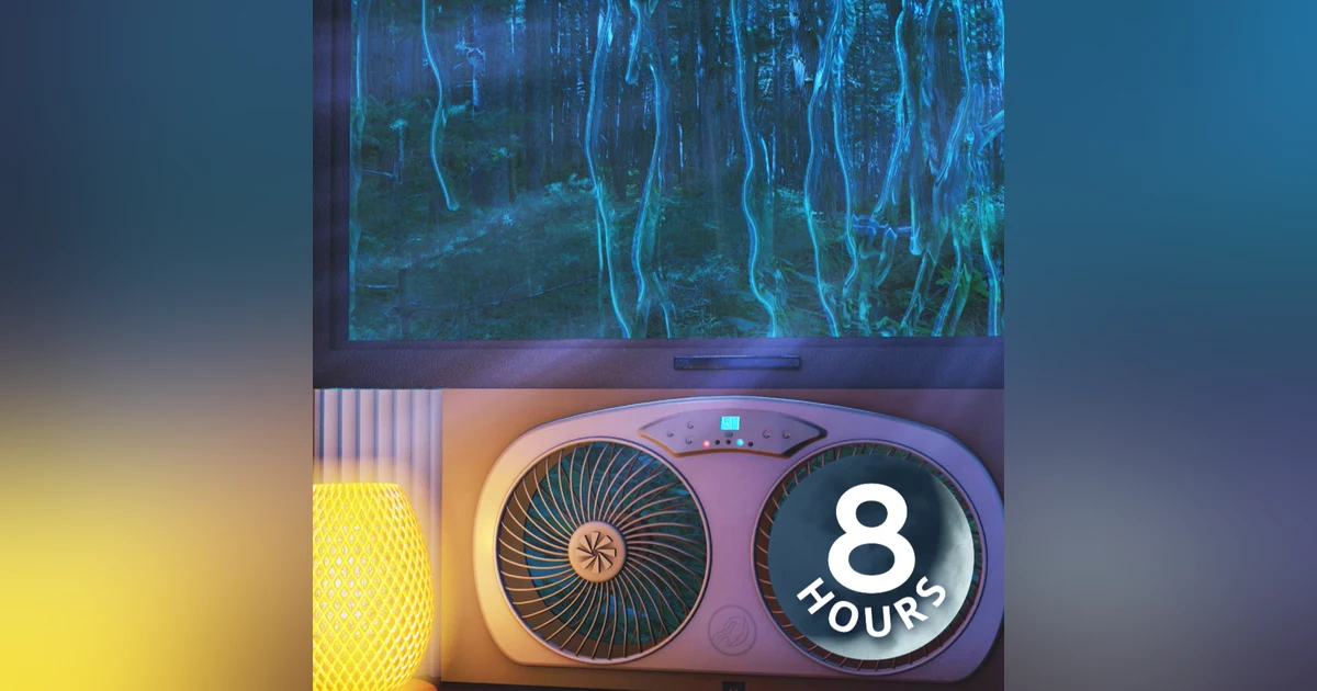 Rain on Window + Fan White Noise to Fall Asleep and Stay Asleep 8 Hours
