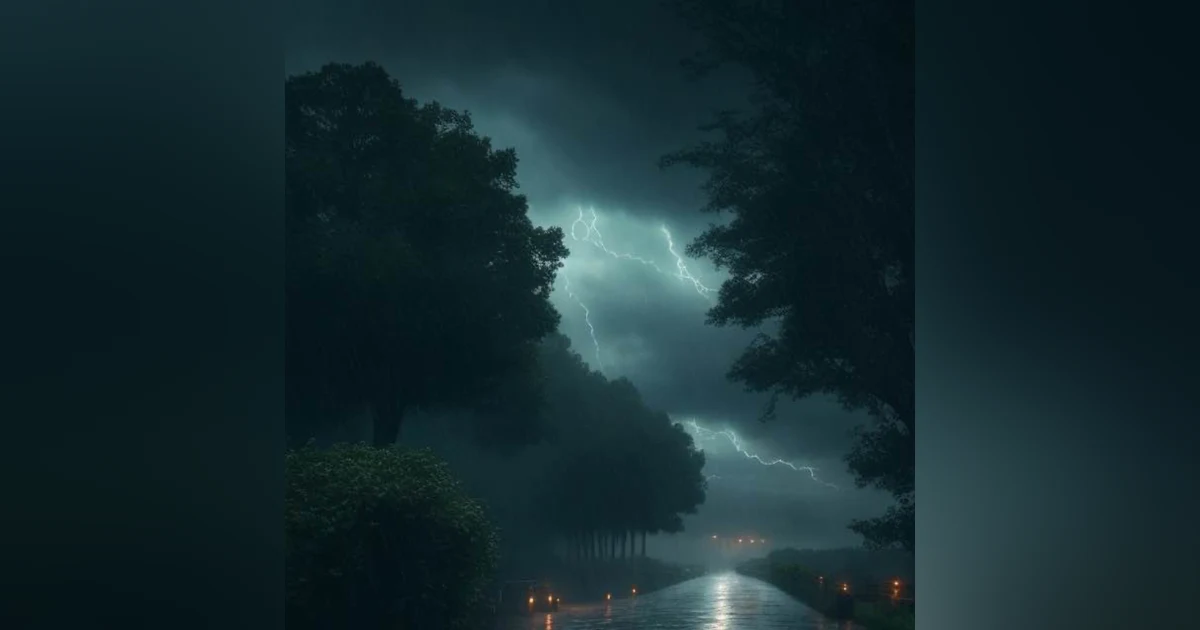 1 Hour of Storm Rain Ambience | Powerful Rainstorm Sounds for Relaxation, Focus, and Sleep