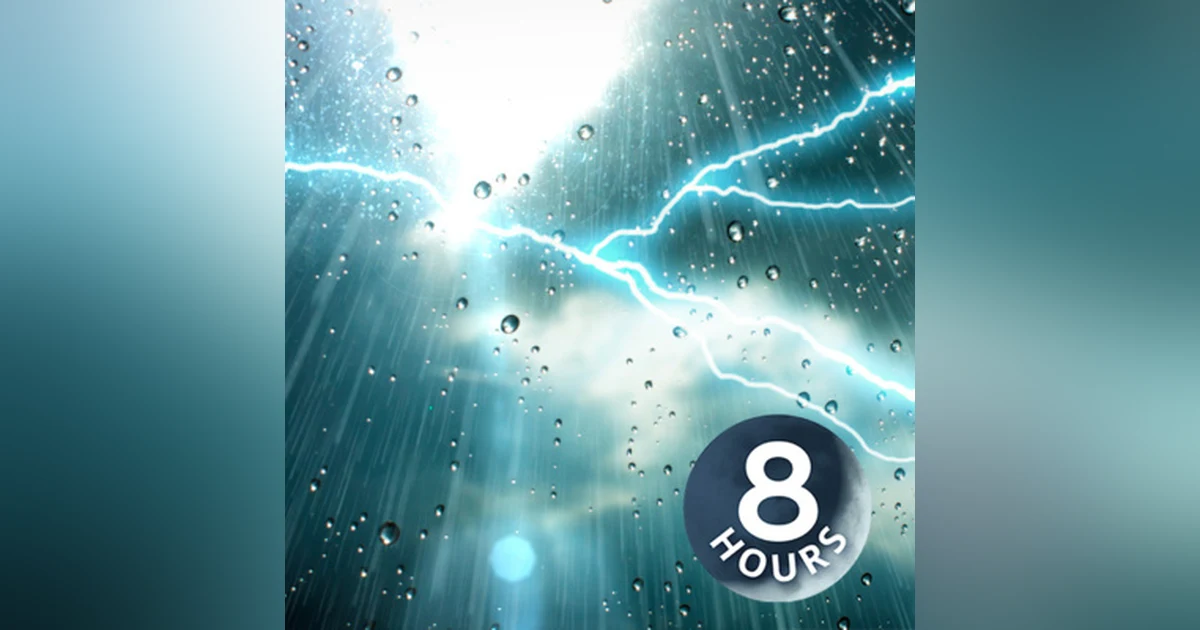 Thunder and Rain Sleep Sounds White Noise 8 Hours | Fall Asleep & Stay Sleeping with Nature Audio