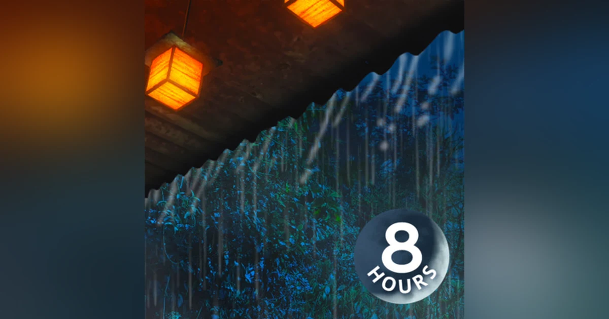 Rainstorm on Tin Roof in Enchanted Jungle 8 Hours | Rain Sounds for Sleep with Forest Ambience
