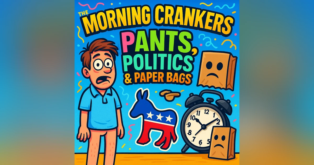 153: Morning Crankers Forgotten Pants, Politics & Paper Bags – Hilarious News You Can’t Make Up