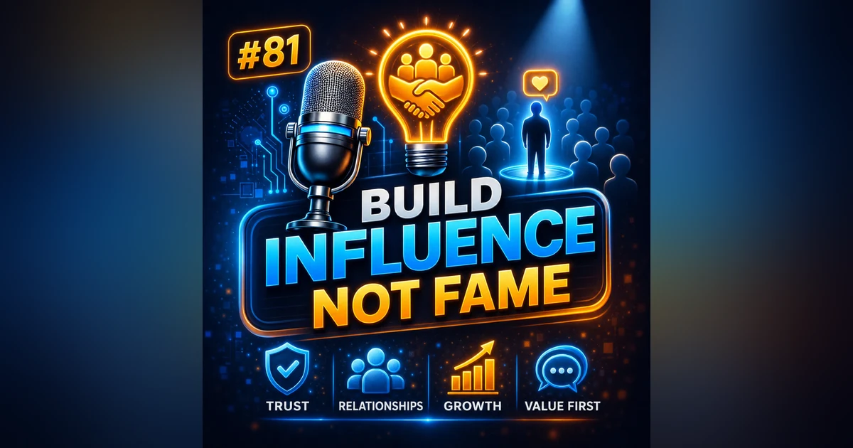 #81 How to Build Influence Without Being Famous (The Trust-Based Growth Strategy)