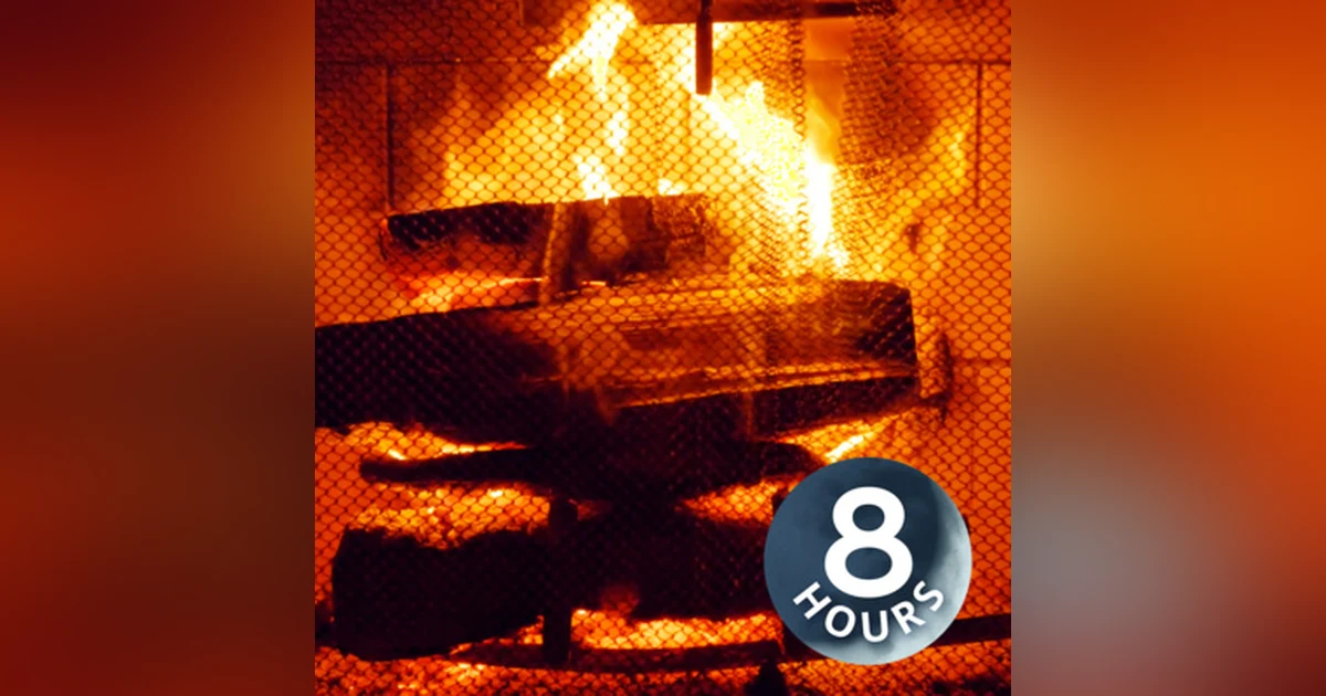 Fireplace Burning Sounds 8 hours | Relax, Sleep, or Study to Crackling Flames White Noise