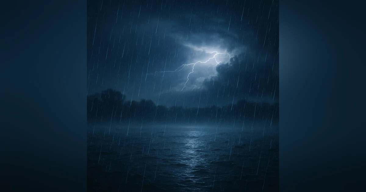Heavy Rain and Distant Thunderstorm Sounds | Natural Sleep Aid for Insomnia