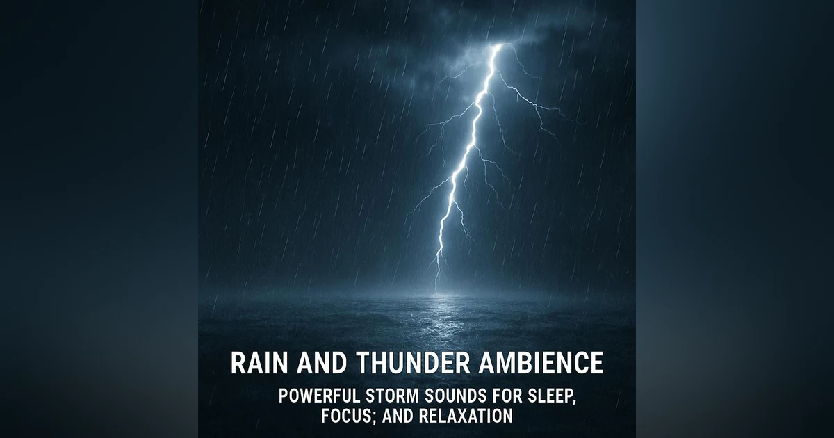 Rain and Thunder Ambience | Powerful Storm Sounds for Sleep, Focus, and Relaxation