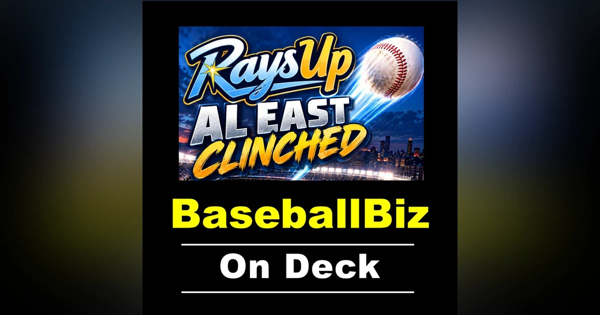 RaysUp! The Tampa Bay Rays are AL East champions!