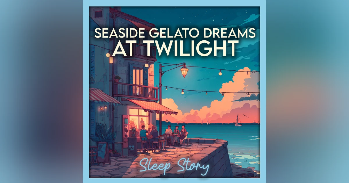 Twilight Gelato Dreams | Relaxing Sleep Story for Grown-Ups with Ocean Sounds and Soothing Narration