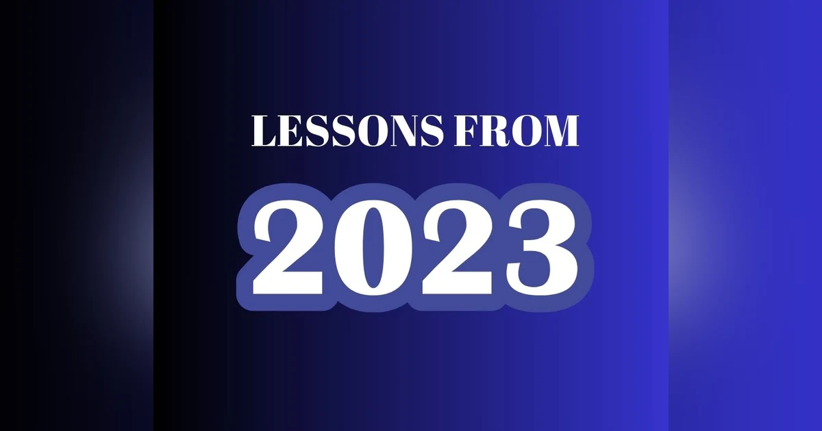 Podcast #325-Lessons From 2023