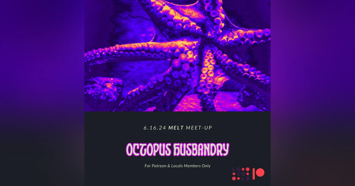 Patreon & Locals Episode: MELT Meet-Up 6.16.24 | Octopus Husbandry (PREVIEW)