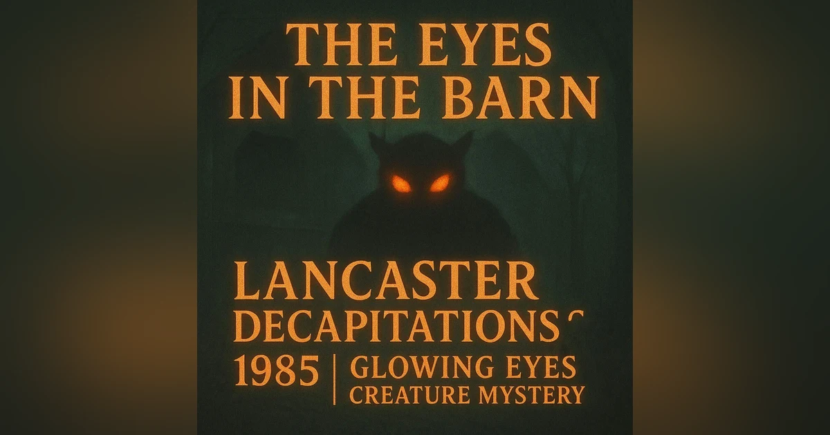 33: The Eyes in the Barn: Lancaster Decapitations 1985 | Glowing Eyes Creature Mystery