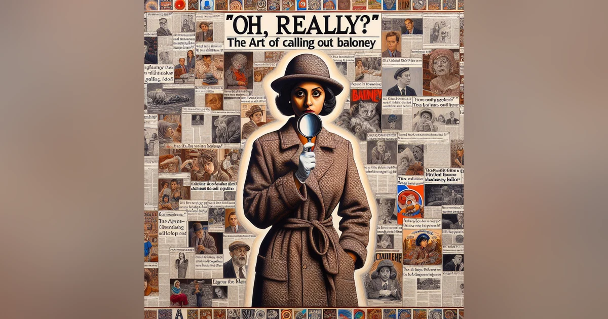 'Oh Really?' The Art of Calling Out Baloney
